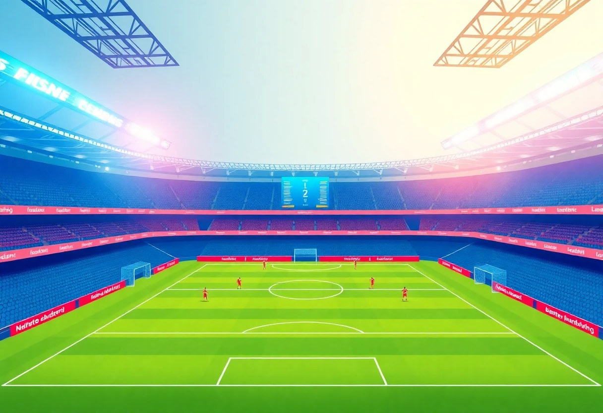 Team formations on a football pitch