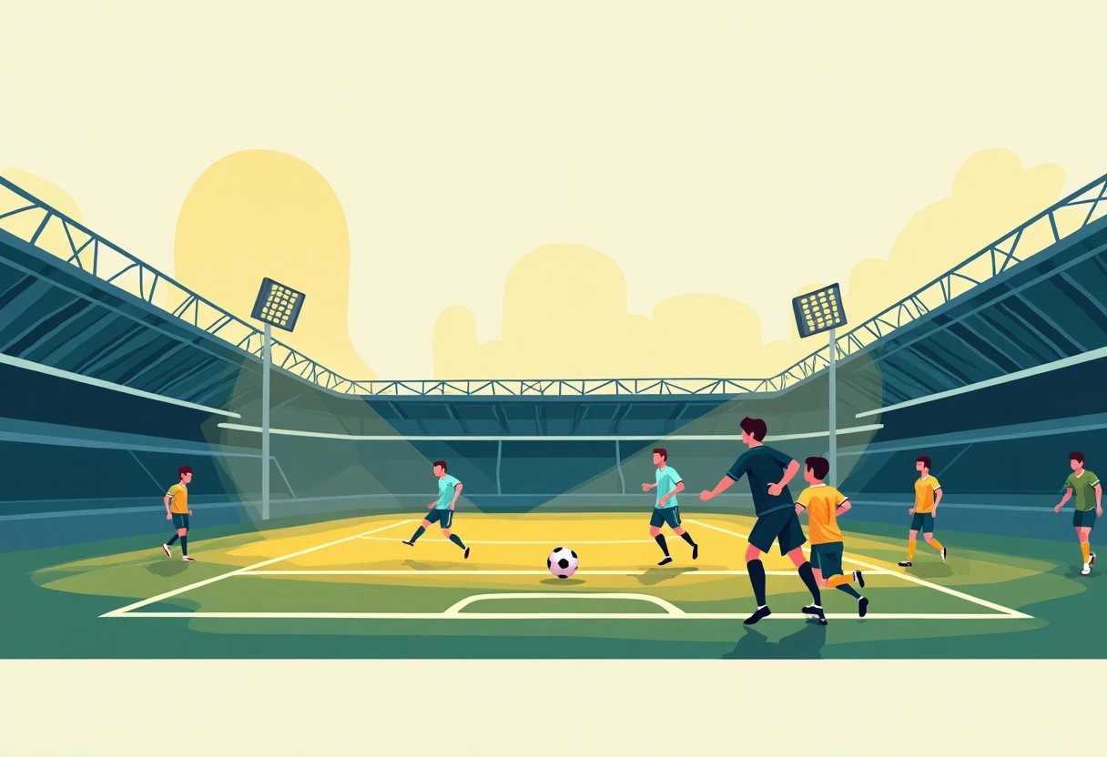 FIFA World Cup scoreboard illustration